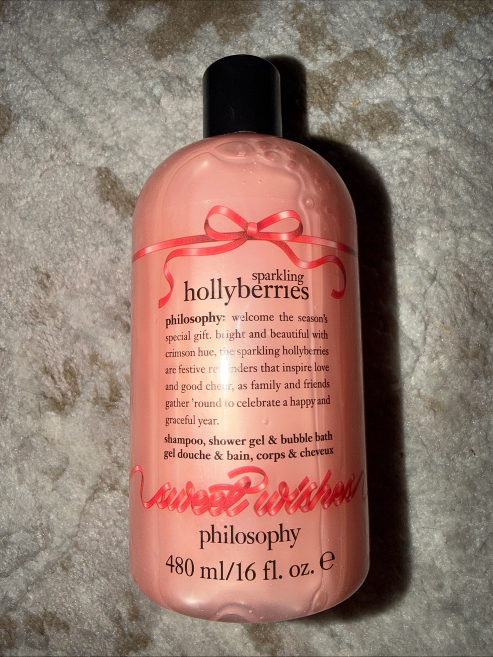 Philosophy Sparkling Hollyberries Bath & Bubble Bath - Pink